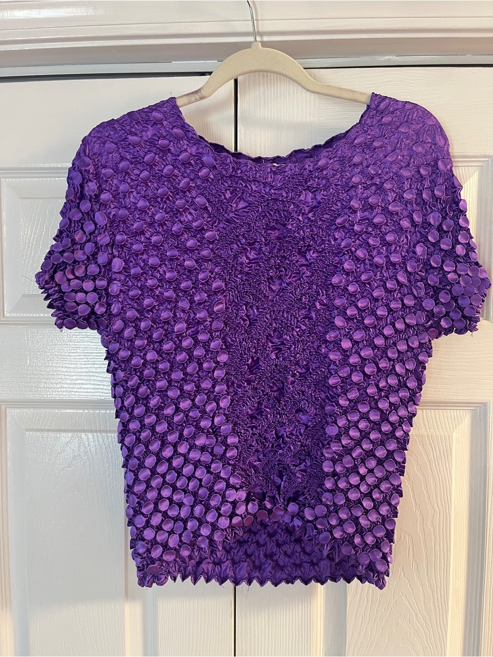 Vintage 90s Y2K purple popcorn shirt